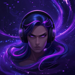 LunaStream gaming streamer profile avatar violet