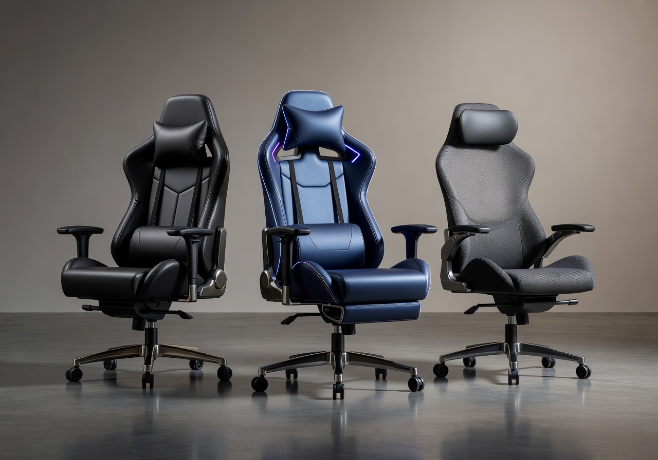 Streaming and content creator gaming chairs with premium aesthetics