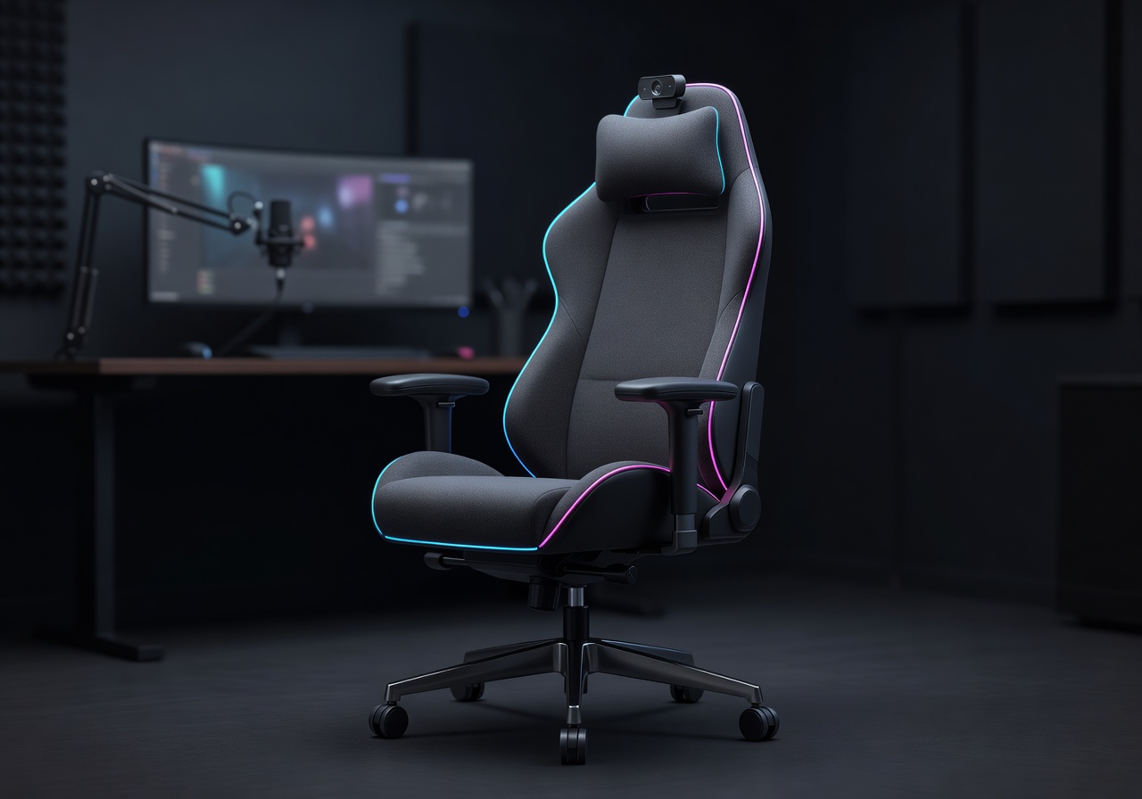Vexobraplorvi Stream S1 chair designed for streamers with camera-ready appearance