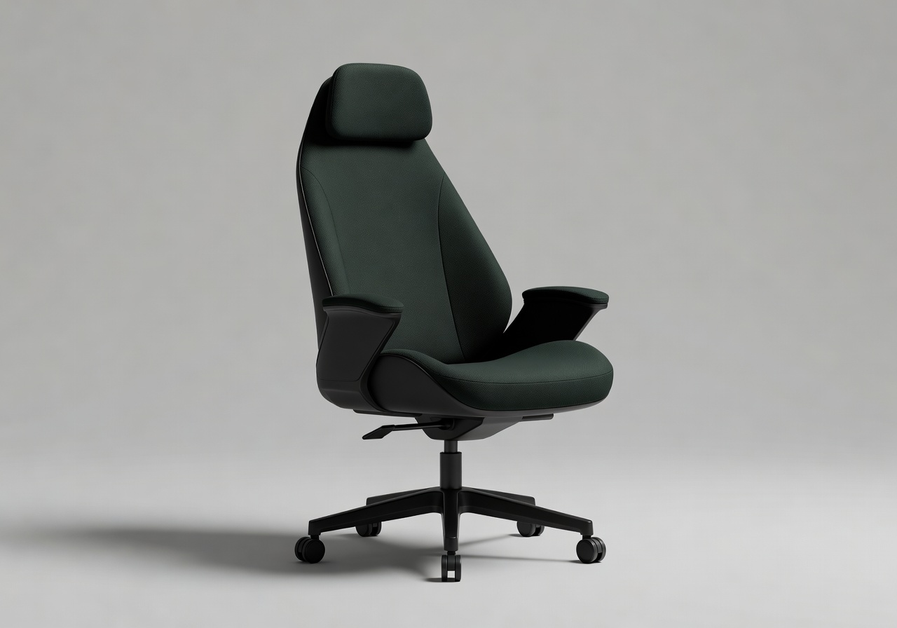 Vexobraplorvi Swift gaming chair lightweight model in dark green and black